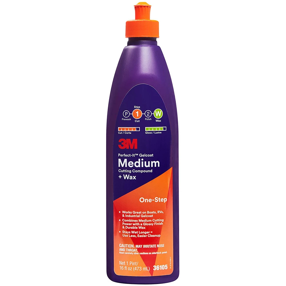 3M Perfect-It Gelcoat Medium Cutting Compound 36105 473ml 3 3M Perfect-It Gelcoat Medium Cutting Compound 36105 473ml
