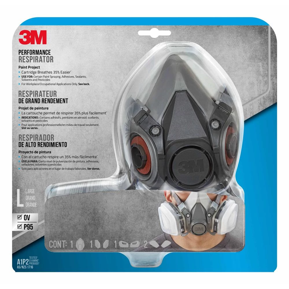 3M 6311P1 Paint Project Respirator Large 3 3M 6311P1 Paint Project Respirator Large