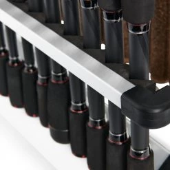 Abu Garcia Aluminium Standing 44 Rod Rack 15 Abu Garcia Aluminium Standing 44 Rod Rack -Abu Garcia Sales Store abugarcia rodorcombofloorrack alt5 1